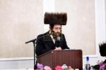 Hachnosas Sefer Torah Brought Into the Beis Medrash Hagadol in Kiryas Joel by Harav Reb Avrohom Meir Yaakov Polatsek, Attended by the Satmar Rebbe Shlit"a