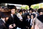 Hachnosas Sefer Torah Brought Into the Beis Medrash Hagadol in Kiryas Joel by Harav Reb Avrohom Meir Yaakov Polatsek, Attended by the Satmar Rebbe Shlit"a