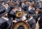Hachnosas Sefer Torah Brought Into the Beis Medrash Hagadol in Kiryas Joel by Harav Reb Avrohom Meir Yaakov Polatsek, Attended by the Satmar Rebbe Shlit"a