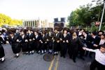 Hachnosas Sefer Torah Brought Into the Beis Medrash Hagadol in Kiryas Joel by Harav Reb Avrohom Meir Yaakov Polatsek, Attended by the Satmar Rebbe Shlit"a