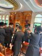 The Bobov 45 Rebbe Shlit"a Visits HaGaon HaTzaddik Rav Yaakov Yisroel Friedman Shlit"a, Hornosteipel Rov, a Son of the Hornosteipeler Rebbe Shlit"a, in Honor of the Simcha in His Family