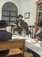 The Sigheter Rov Shlit"a at the Seudas Hillula of the Yitav Lev ZY"A in Kiryas Vayoel Moshe, Monticello.