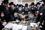 Honorary Visit: The Bobov-45 Rebbe Shlit"a Visits the Satmar Rebbe Shlit"a.
