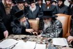 Honorary Visit: The Bobov-45 Rebbe Shlit"a Visits the Satmar Rebbe Shlit"a.