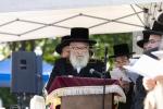 Hanochas Even Hapina Led by Harav Aharon Mendel Shlit"a for the New "Kinder Beis Medrash" at Camp Toldos Yaakov Yosef of Skver in Swan Lake | Photos