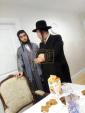L'Chaim for the Bar Mitzvah of Elimelech Boruch Helbrans at the Home of Harav Yoel Henoch Helbrans Shlit"a, Led by His Older Brother Harav Nosson Helbrans Shlit"a of Montreal, With the Participation of 2 Family Members