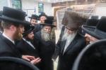 Main image for The Satmar Rebbe Shlit"a Arrives at the Heichal of the New Satmar Beis Medrash Yitav Lev, Binyan Friedman, in Monsey