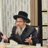 The Skulen Lakewood Rebbe on a Visit and Delivering a Sichas Chizuk Ahead of Rosh Hashanah at Yeshiva Nesiv HaTorah in the Toms River Area of Lakewood.