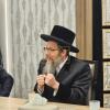 The Skulen Lakewood Rebbe on a Visit and Delivering a Sichas Chizuk Ahead of Rosh Hashanah at Yeshiva Nesiv HaTorah in the Toms River Area of Lakewood.
