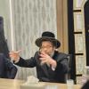 The Skulen Lakewood Rebbe on a Visit and Delivering a Sichas Chizuk Ahead of Rosh Hashanah at Yeshiva Nesiv HaTorah in the Toms River Area of Lakewood.