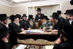 The Kiviashd Rebbe Shlit"a on a Visit to the Satmar Rebbe Shlit"a Last Night During Zmanei Knisa.