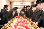 The Makava Gaavad Shlit"a Blesses the Apples and Honey for the Girls of 'Bayis Lepleitos'