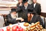 The Makava Gaavad Shlit"a Blesses the Apples and Honey for the Girls of 'Bayis Lepleitos'