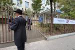 Russian Chief Rabbi Lazar Casting His Vote in the National Parliamentary Elections, Despite the Tirdos Hachag.