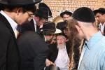 The Rosh Yeshiva HaGaon Rav Meir Tzvi Bergman Shlit"a in Asra Kadisha Meron During Aseres Yemei Teshuva for Yud Gimmel Middos