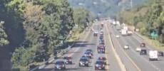 Main image for NETANYAHU IN NEW YORK: PM's Motorcade Spotted Near Monsey With Heavy Police Escort Ahead Of UN Address
