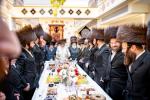 Chol HaMoed Sukkos L'chaim in the Sukkah of the Nagid Reb Yitzchok Rabinowitz in Honor of Donating the New Simcha Hall 'Ulam Sarah Leah' at B'beiso Nava Kodesh