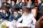 Chol HaMoed Sukkos L'chaim in the Sukkah of the Nagid Reb Yitzchok Rabinowitz in Honor of Donating the New Simcha Hall 'Ulam Sarah Leah' at B'beiso Nava Kodesh
