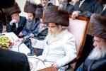 Chol HaMoed Sukkos L'chaim in the Sukkah of the Nagid Reb Yitzchok Rabinowitz in Honor of Donating the New Simcha Hall 'Ulam Sarah Leah' at B'beiso Nava Kodesh