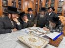 Chol HaMoed Sukkos L'chaim in the Sukkah of the Nagid Reb Yitzchok Rabinowitz in Honor of Donating the New Simcha Hall 'Ulam Sarah Leah' at B'beiso Nava Kodesh
