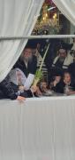 The Vizhnitzer Rebbe Shlit"a Doing Naanuim in His Private Sukkah