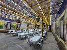 The Sukkah Hagdolah Beautifully Prepared for Yom Tov at the Satmar Beis Medrash Hagadol in Monsey