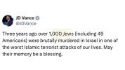 Main image for REMEMBERING THE VICTIMS: VP JD Vance Honors October 7 Victims on Third Anniversary of Hamas Massacre