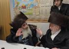 The Zidichover Rebbe Shlit"a on a Yom Tov Visit to the Liska Rebbe Shlit"a