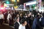 Until Dawn: Tens of Thousands of Yidden Rejoice in the Simchas HaChag at the Central Simchas Beis Hashoeiva on the Streets of Crown Heights in Front of Central Chabad Headquarters
