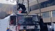 Main image for FIFTH NIGHT OF FURY: Fireworks, Burning Barricades and Violent Clashes Rock Albania's Capital