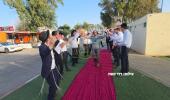 Beautiful Reception for 10 Bochurim Released from Prison This Morning After Refusing to Report for Military Service