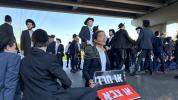 Main image for Chareidi Protesters Block Highway 4 After Yeshiva Bochur Detained and Transferred to Military Police
