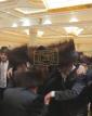 The Sadigura London Rebbe Shlit"a Attends the Simchas Chasuna of Chosson Menachem Mendel Koenig, Whose Wedding Was Postponed Due to His Mother's Petirah Just Days Prior