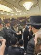 The Sadigura London Rebbe Shlit"a Attends the Simchas Chasuna of Chosson Menachem Mendel Koenig, Whose Wedding Was Postponed Due to His Mother's Petirah Just Days Prior