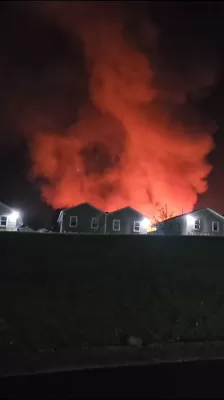 fire destroyed an abandoned hotel in the Catskills