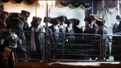 Kabules Punim and Chupe at the chasena of grandson of Viznitze Rabbe
