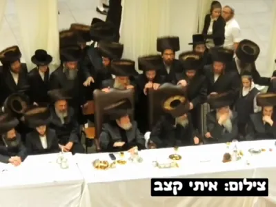 Kabules Punim and Chupe at the chasena of grandson of Viznitze Rabbe