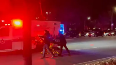 A car struck down a pedestrian on a bicycle on Ocean pkwy
