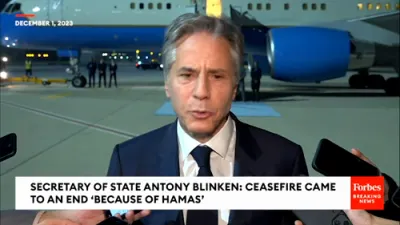 Secretary Blinken gives a press conference