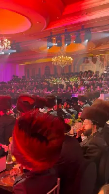 Lavish Shave bruches by Beis Hamdresh Or Chaim Rabbinitz to the daughter of R' Yoel Lando.