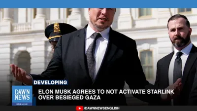 Elon Musk; there will be no starlink internet over Gaza without Israeli permission. 