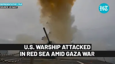 U.S. Warship, Commercial Ships Attacked In Red Sea Amid War In Gaza   