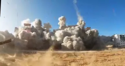 The IDF as its taking control of the central court in Gaza.
