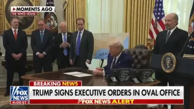 Trump Signs Executive Orders Imposing Reciprocal Tariffs from the Oval Office