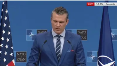 The U.S. Defense Secretary cautioned Europe against taking advantage of the United States, urging them not to "make a fall guy out of Uncle Sam."