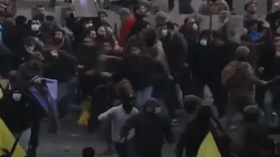 The LebHezbollahanese army fired tear gas at  supporters
