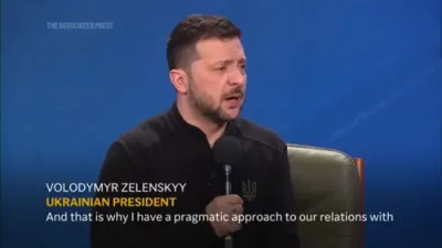Zelenskyy comments on US aid, and Trump 'dictator' remarks