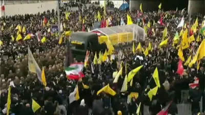 Thousands Gather in Beirut to Mourn Hezbollah Leaders Nasrallah and Safieddine