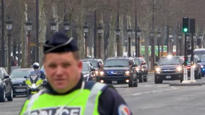 Maximum Security for Vice President JD Vance's Motorcade in Paris