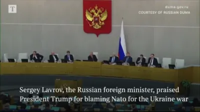 Kremlin praises Trump after blaming NATO for Ukraine war